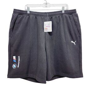 Puma BMW M Motorsport Sweat Shorts Men's Size 2XL Black NEW